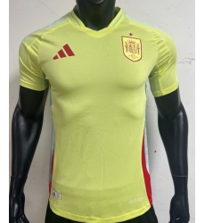 Men 2024 Soccer Jersey Spain Yellow